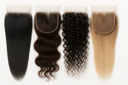 HD closures with hair for wigs